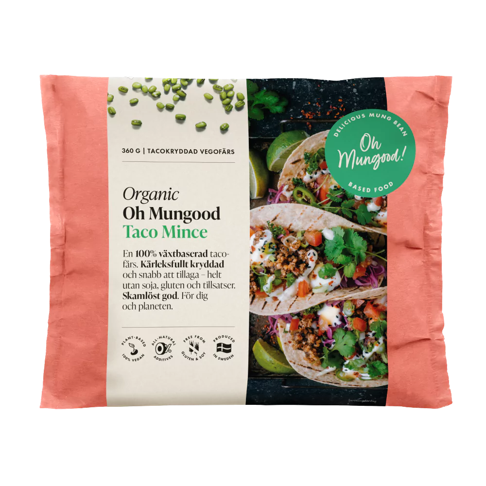 Organic Mung bean Taco mince - Fryst