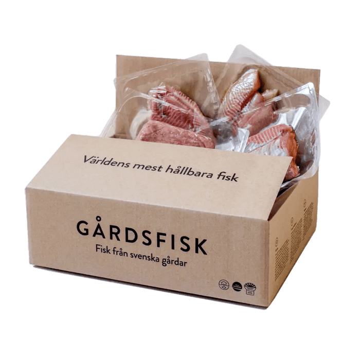 Fisk ca 5kg - Klimatcertifierad låda (fryst) - Mylla Gårdsfisk