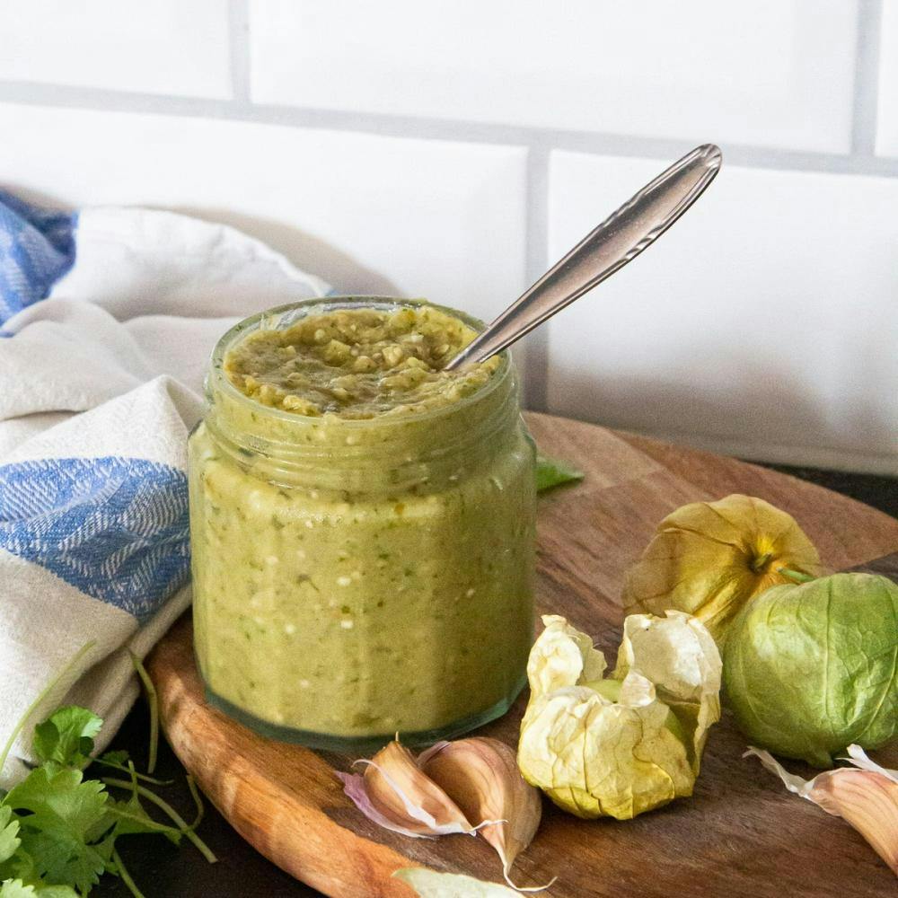 Salsa verde med tomatillo