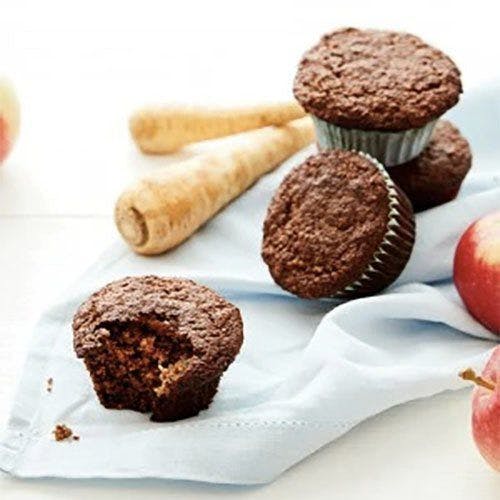 Palsternack- och äpplemuffins