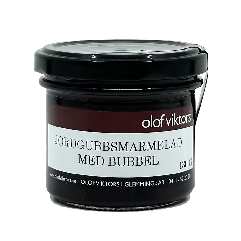 Jordgubbsmarmelad med Bubbel 130g