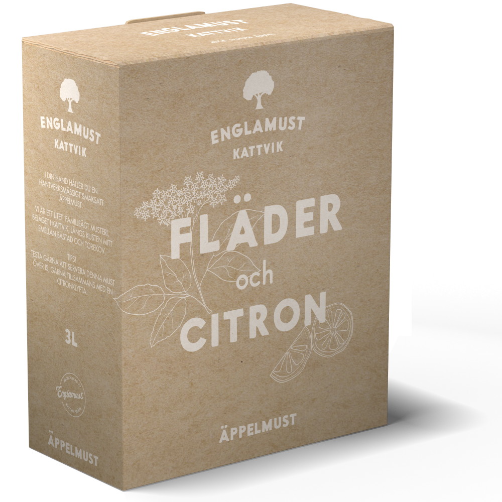 Englamust Fläder och citron Bag in box 3 Liter