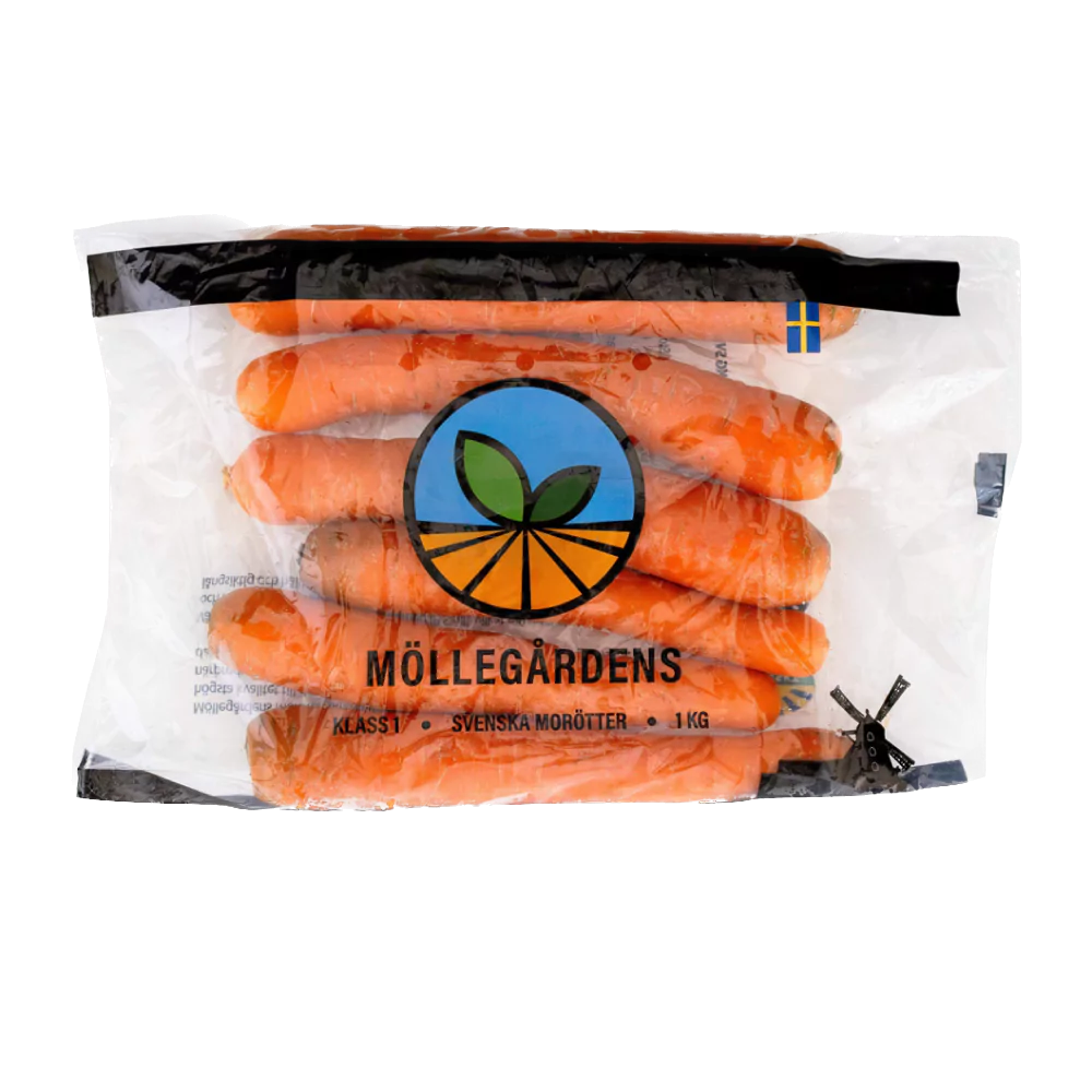 Morötter 1kg - Mollegardensmorotter