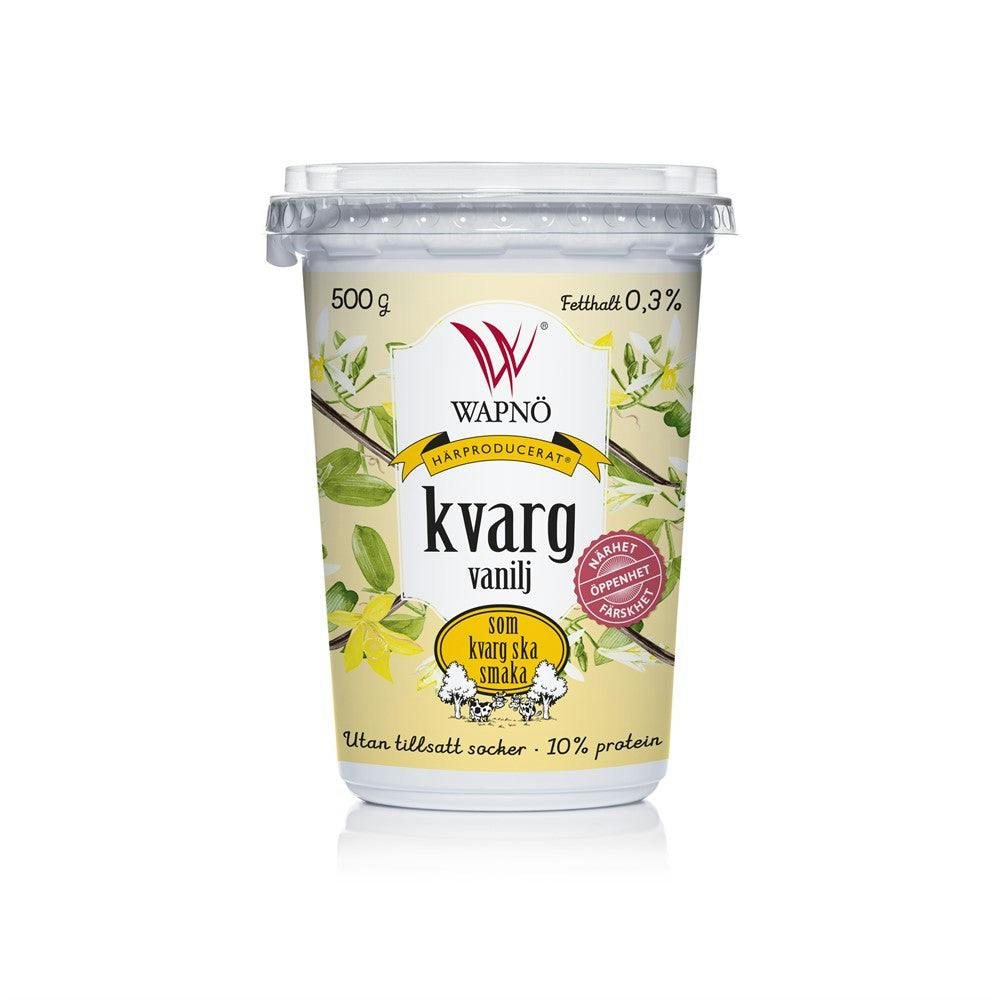 Kvarg Vanilj 0,3% 5dl - Wapno_500g_Vaniljkvarg