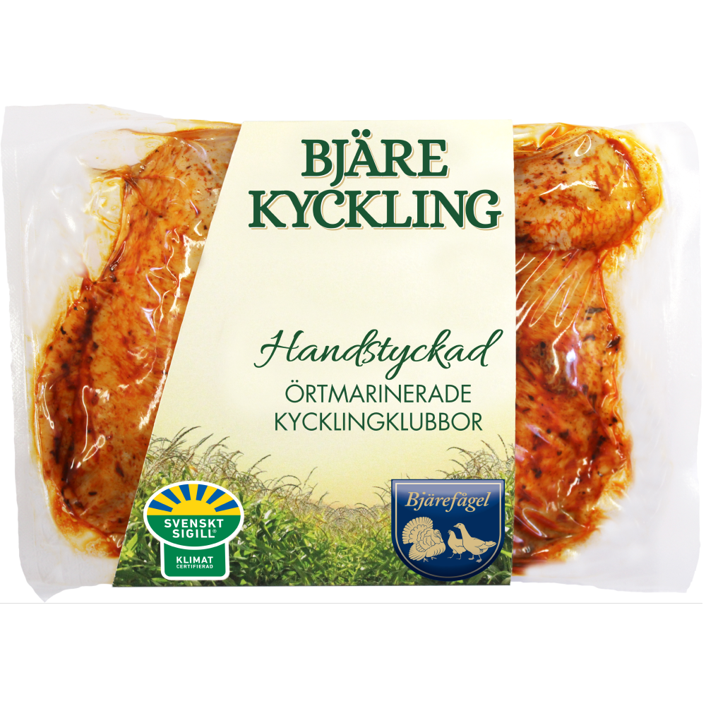 Örtmarinerade Bjärekycklingklubbor - ca 500g