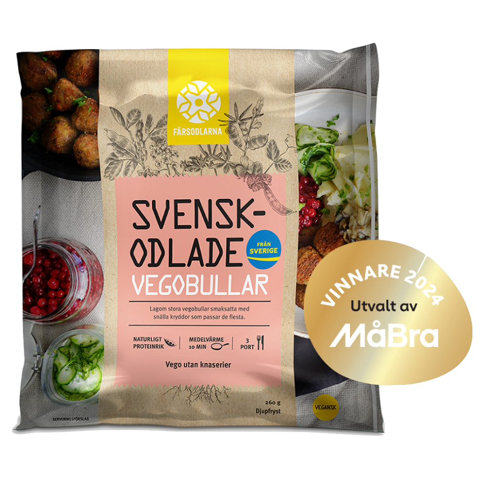 Svenskodlade Vegobullar, 260g (fryst)