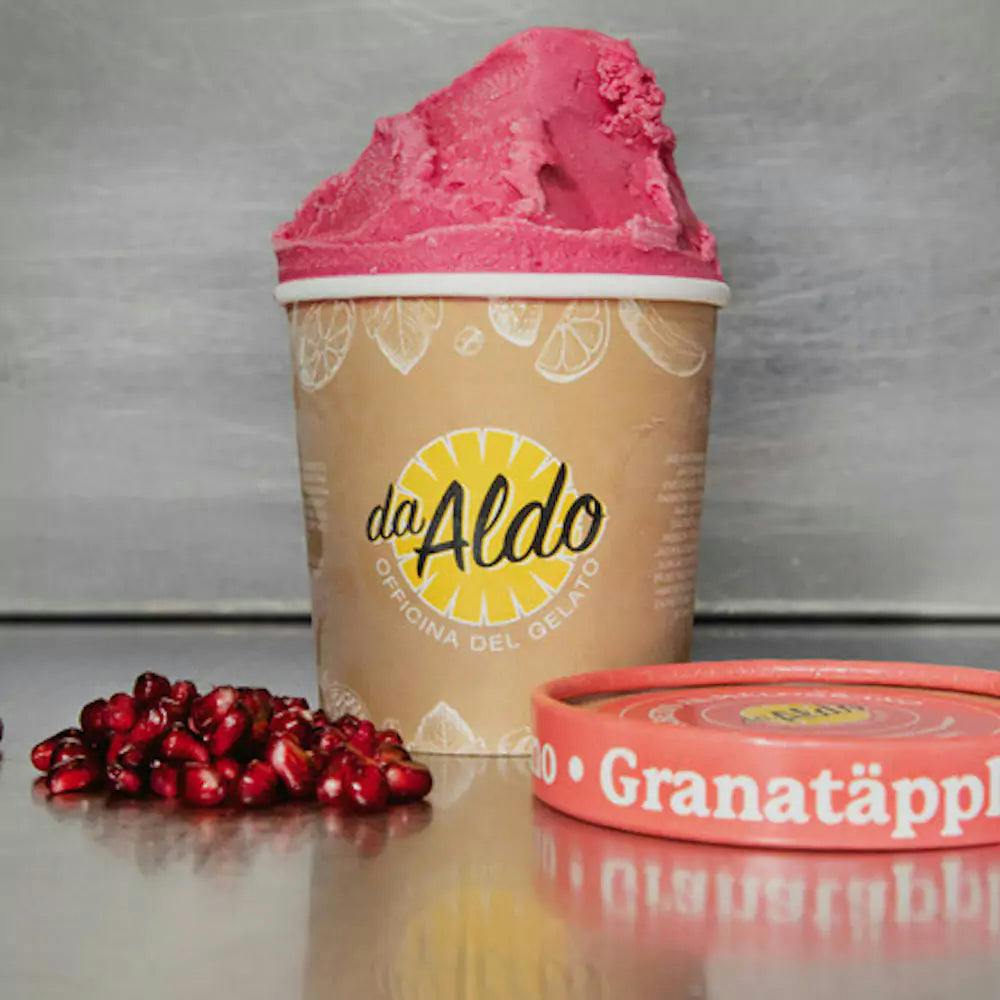 Sorbetto al Melograno - Granatäpplesorbet 330ml fryst