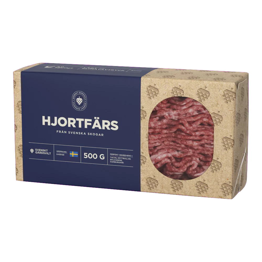 Hjortfärs 500g fryst