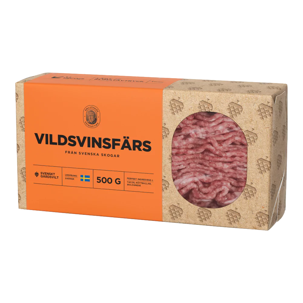 Vildsvinsfärs 500g fryst