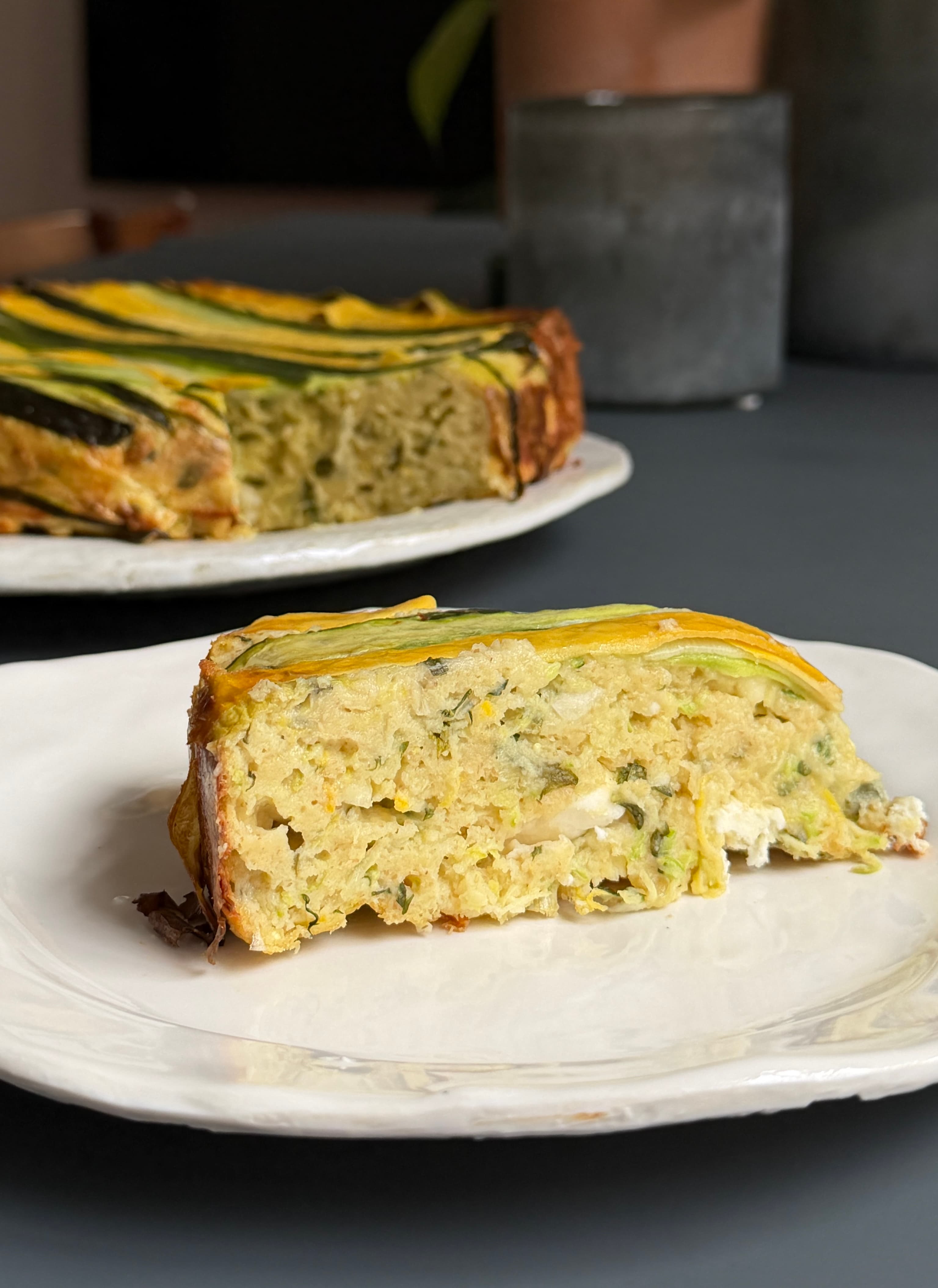 Grekisk Batzina, zucchinipaj med fetaost