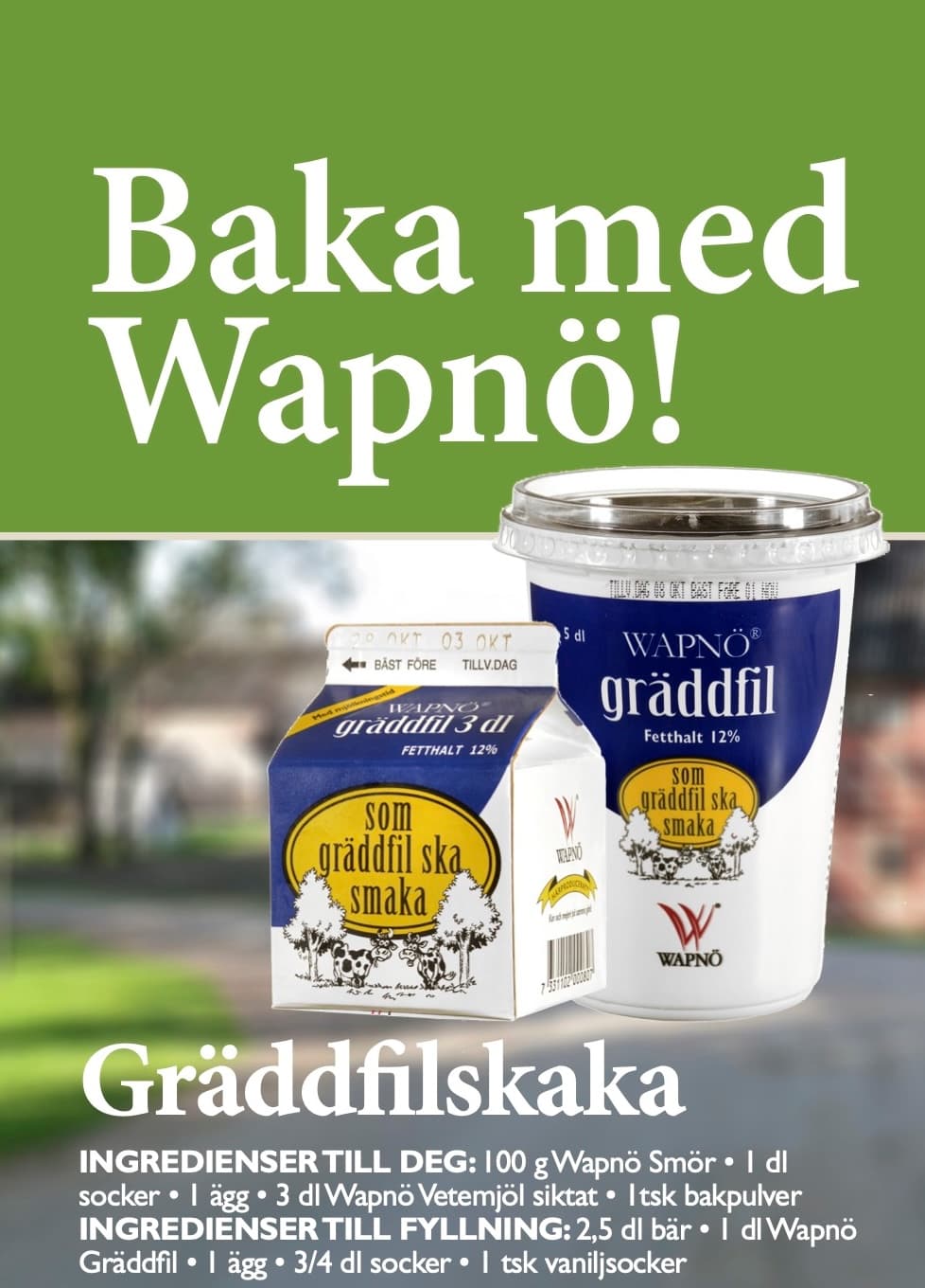 Gräddfilskaka