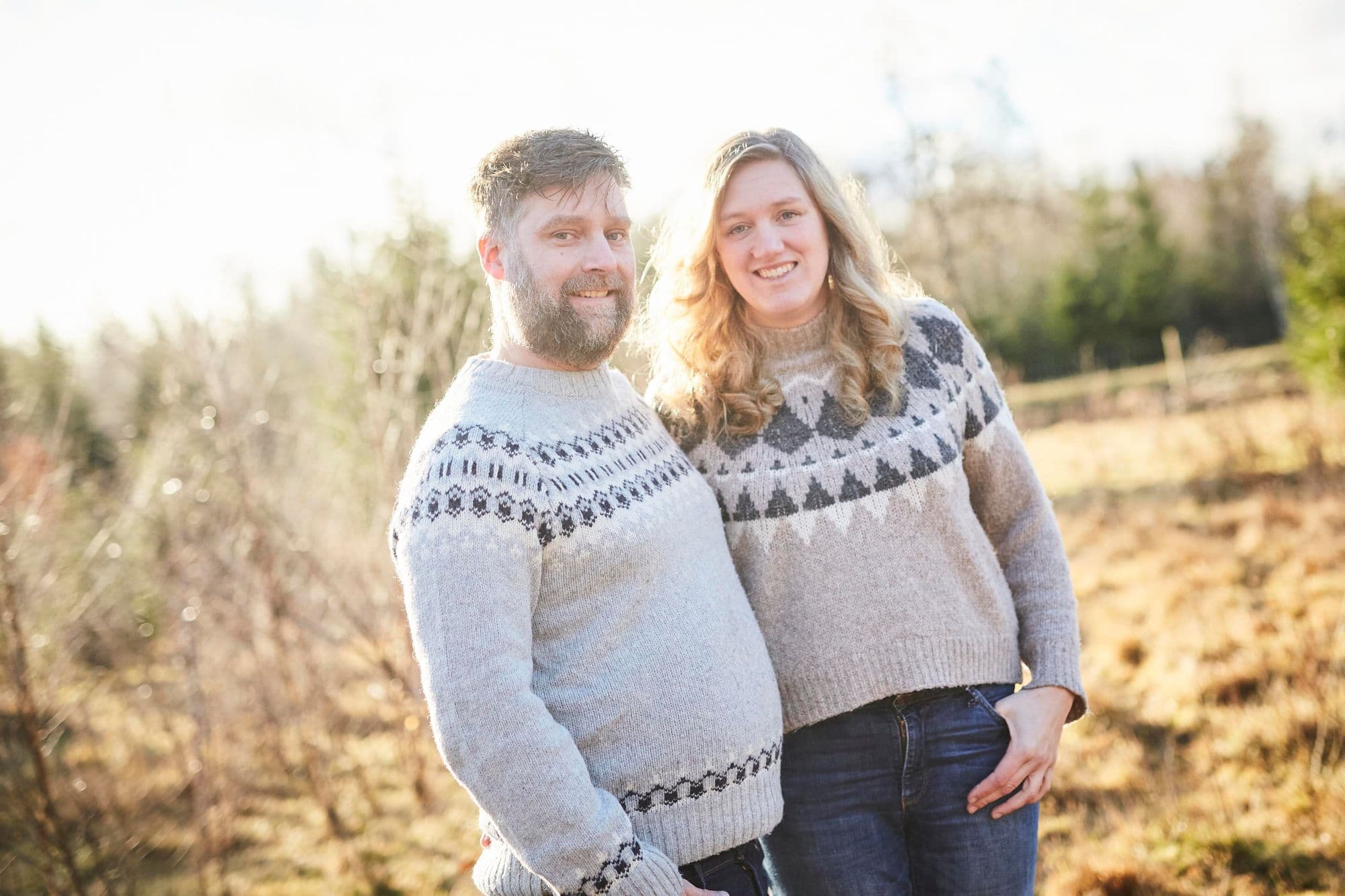 Alexander med fru på ängen