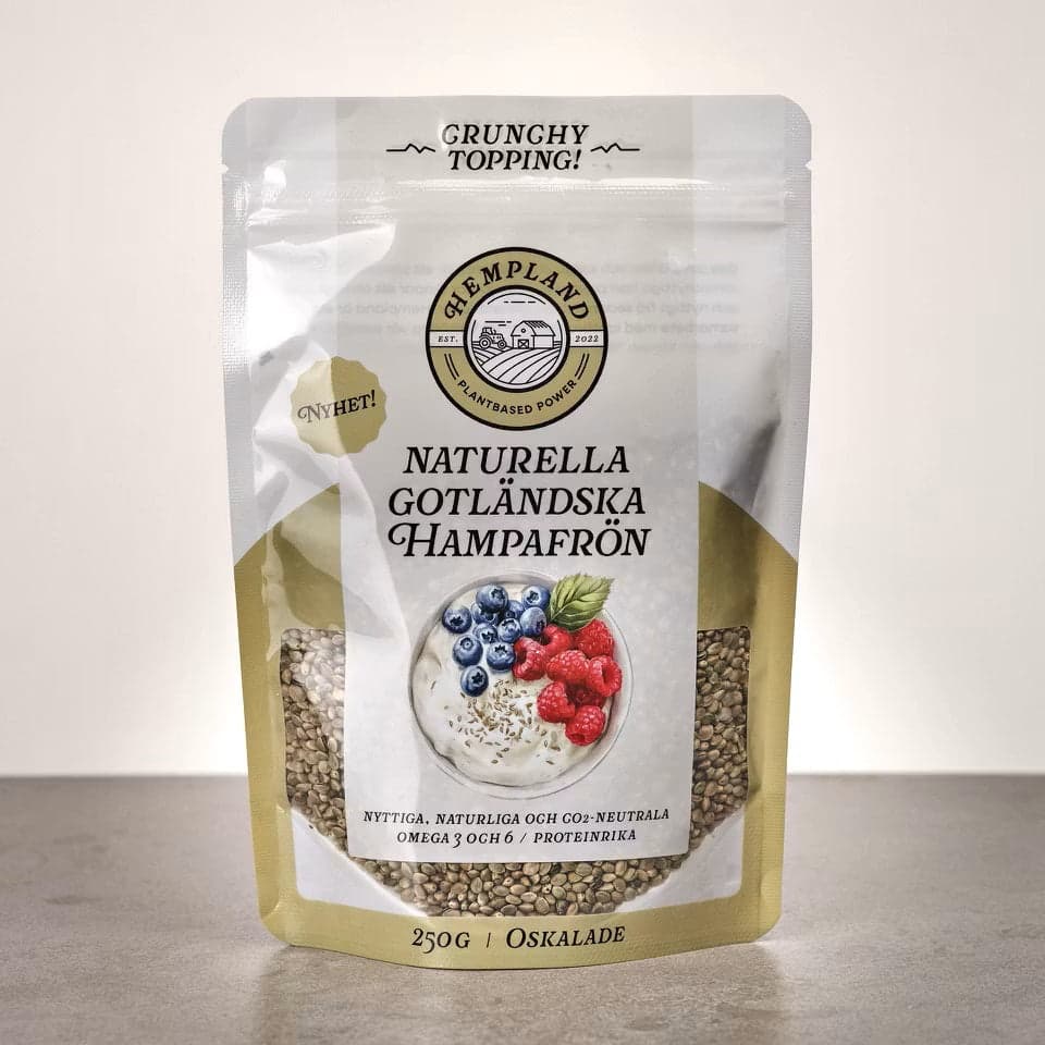 Gotländska Hampafrön oskalade (Kort datum, BF 5/9)