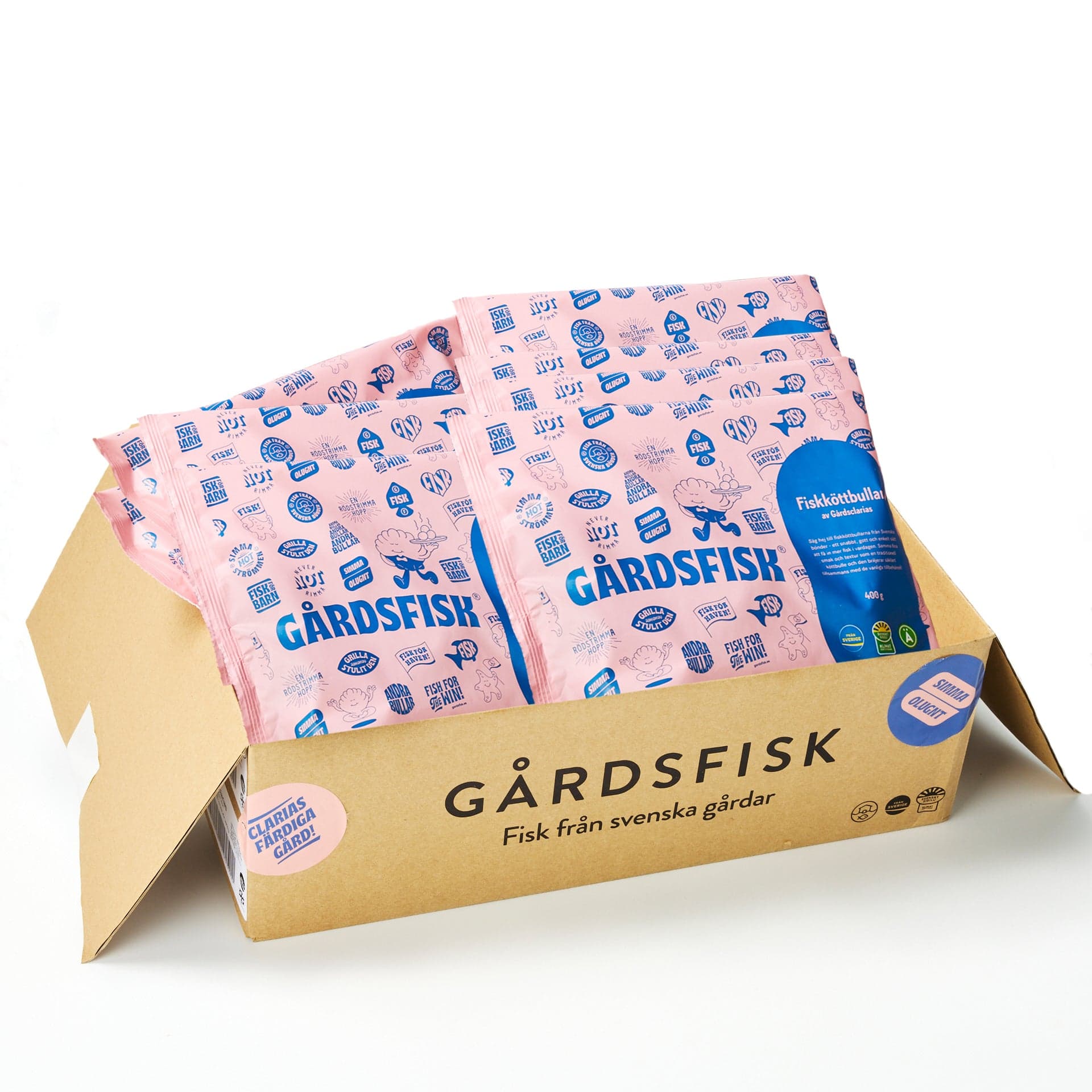 Låda Fiskköttbullar 3,2KG (8X400g) (FRYST) - Felmärkta