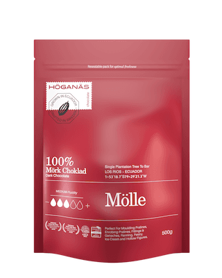 Höganäs Chocolate - Mörk choklad 100% Mölle 500g