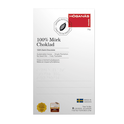 Höganäs Chocolate – Mörk Choklad 100% 70 g