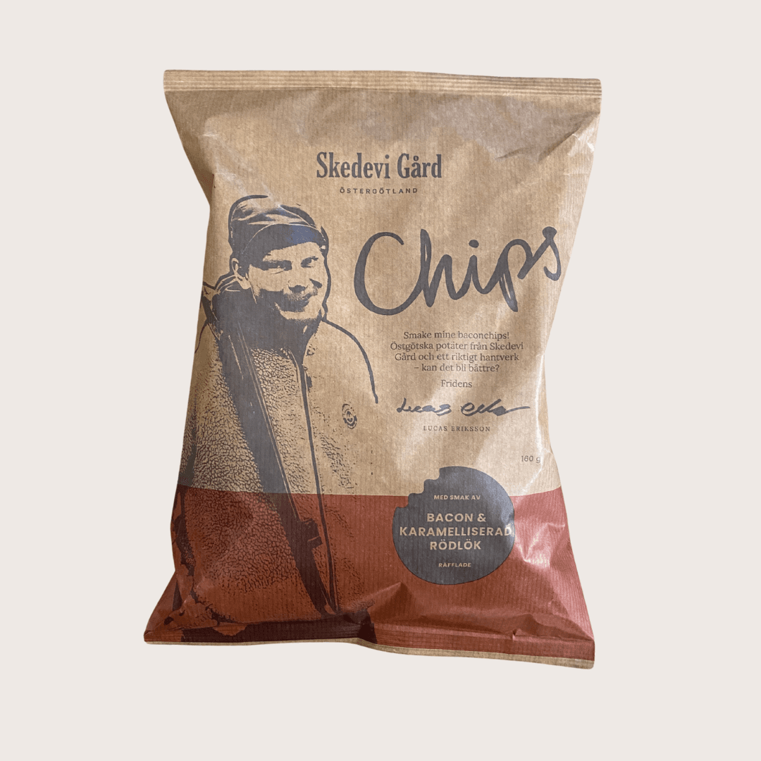 Skedevi Chips, bacon & karamelliserad rödlök