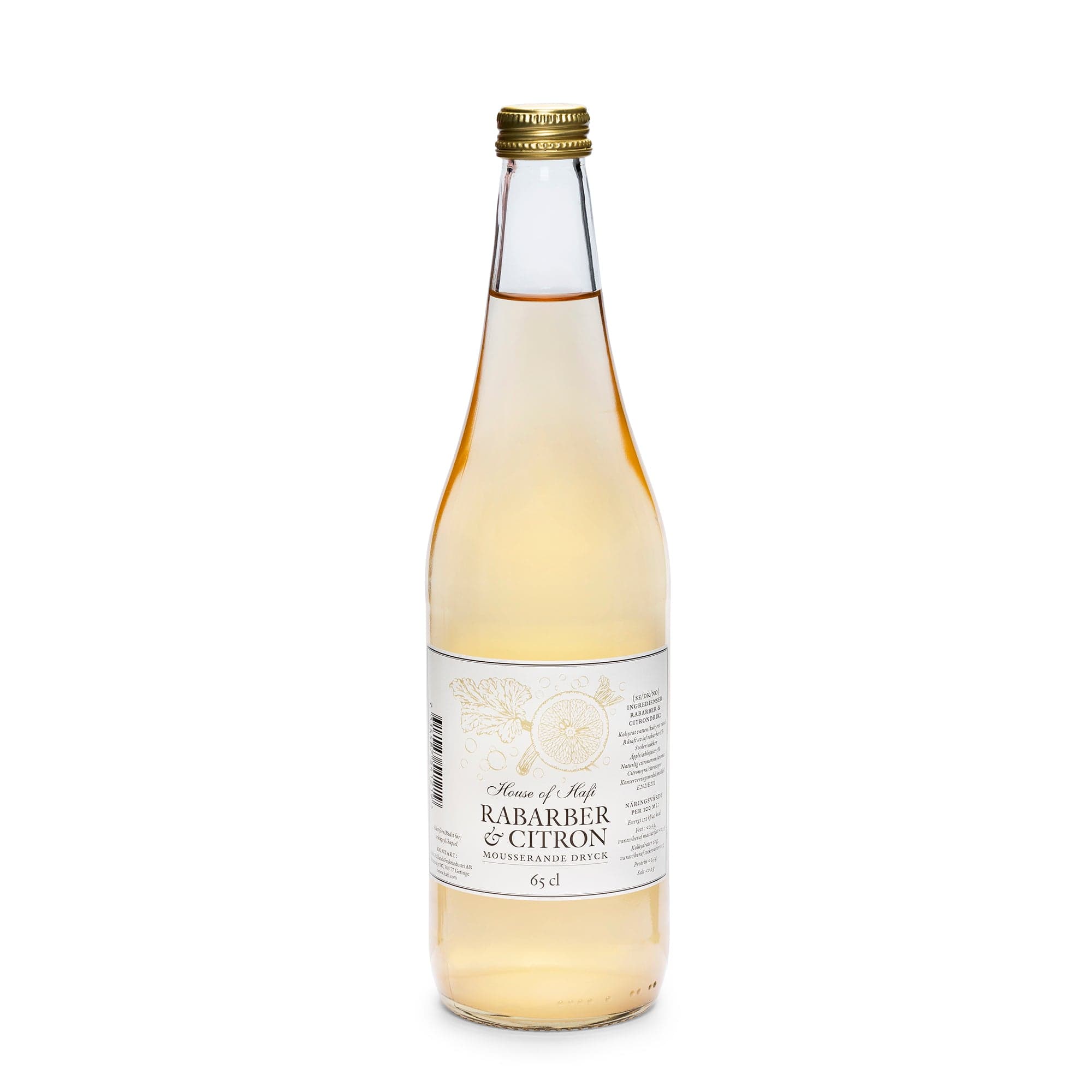 Rabarber Citron Mousserande dryck 650 ml