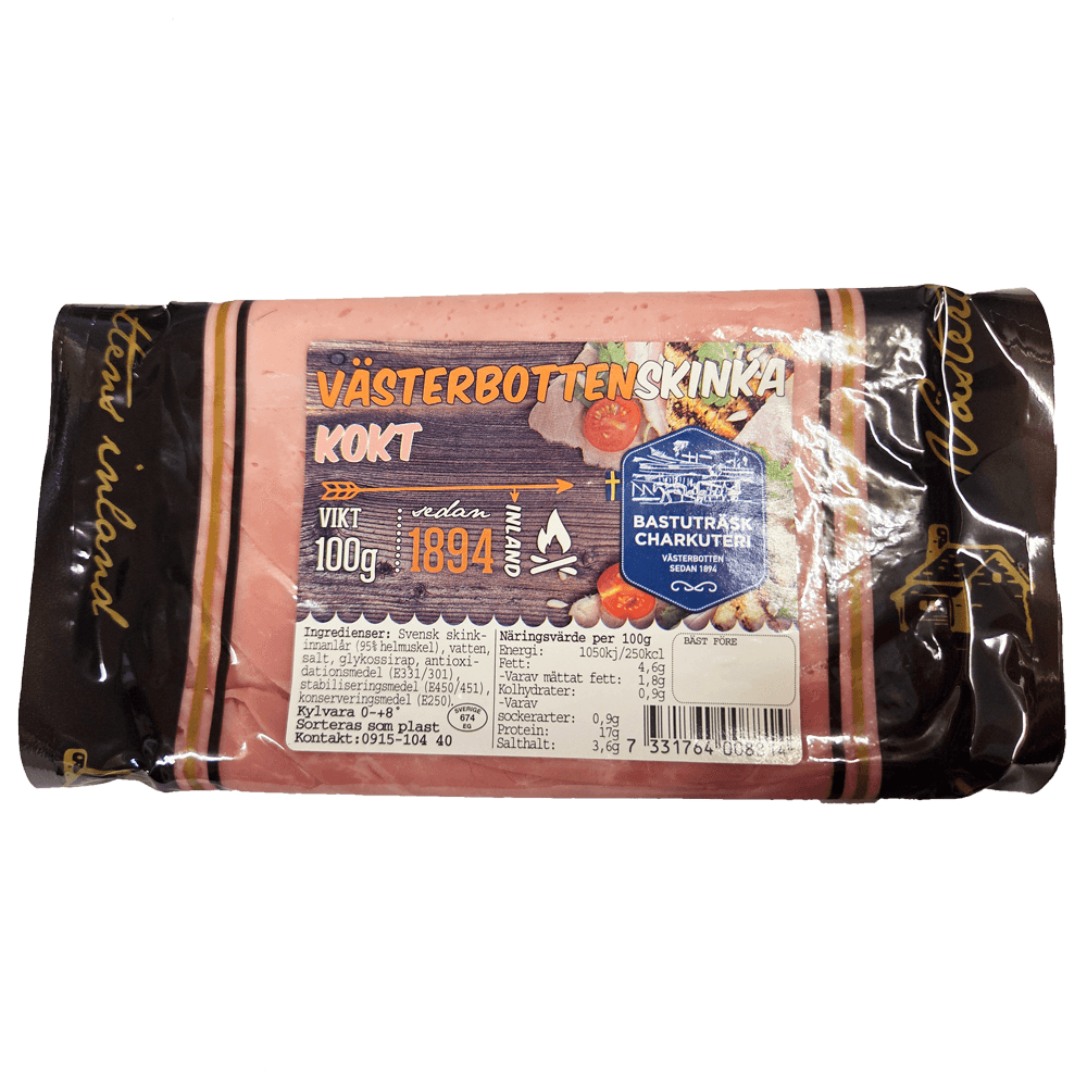 Kokt Västerbottenskinka skivad 100g