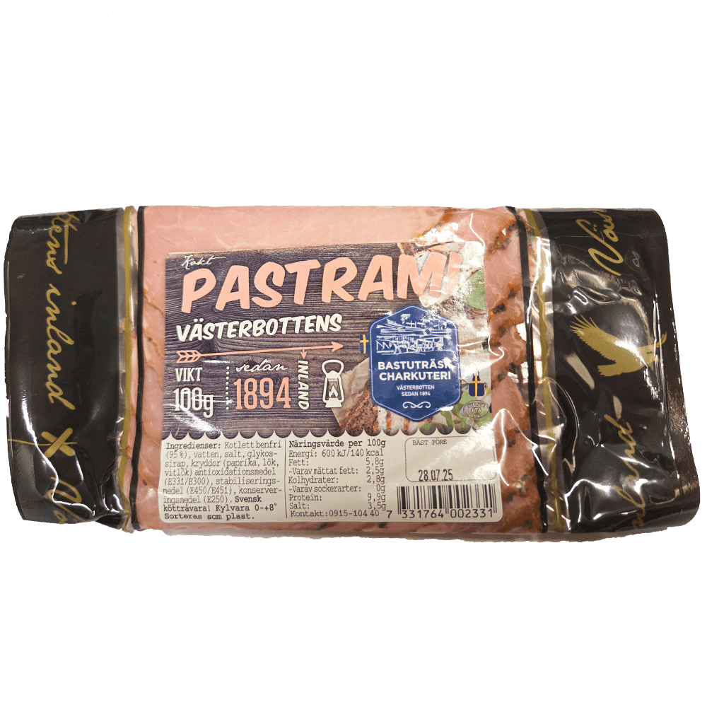 Pastramikryddad ytterfilé skivad 100g