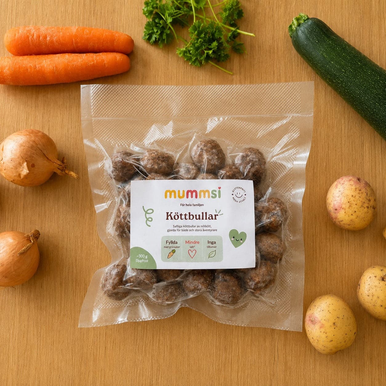 Nötkött köttbullar för barn