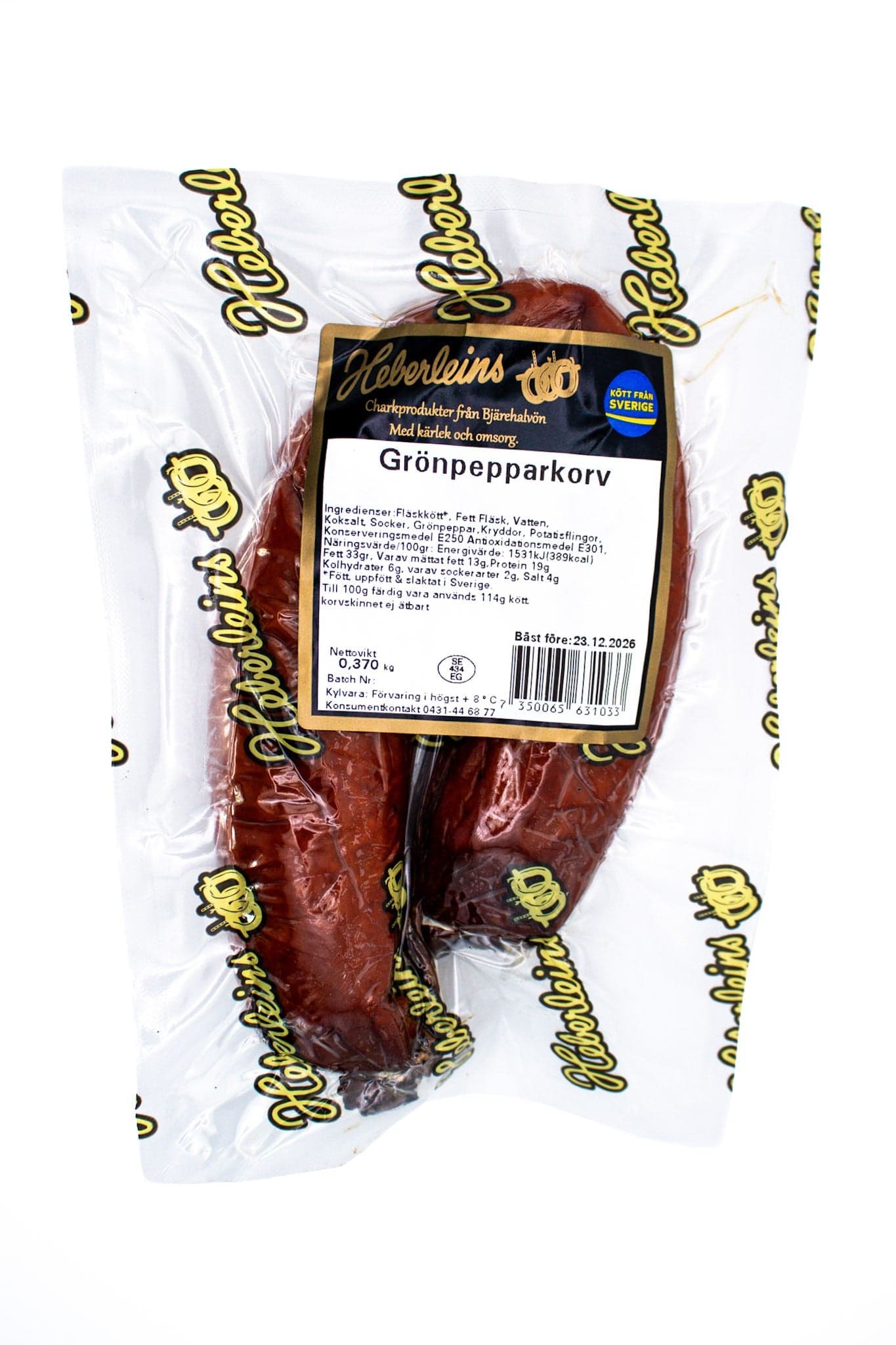 Grönpepparkorv 370g
