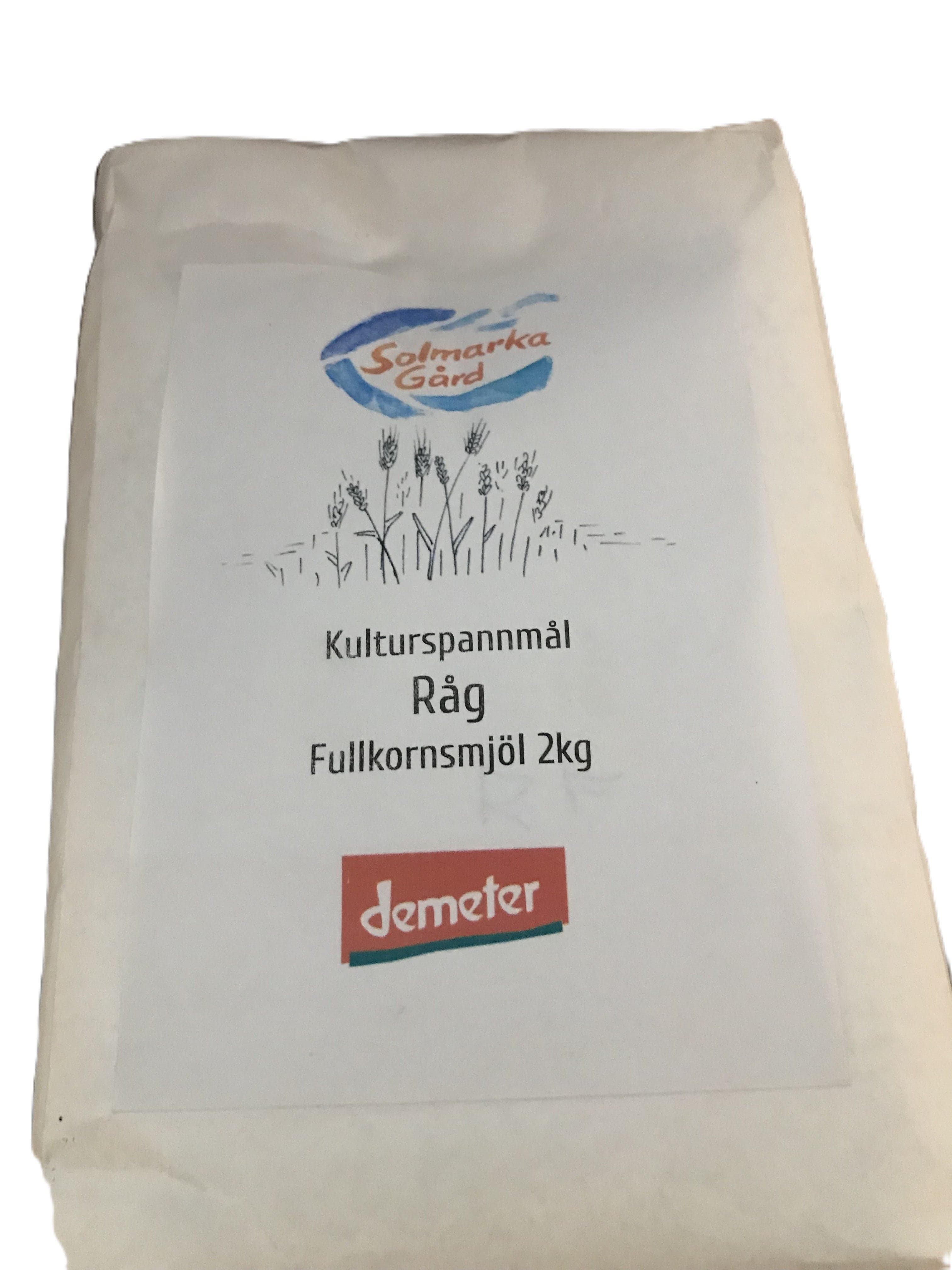 Mjöl Råg Fullkorn Kulturspannmål - KRAV 2kg