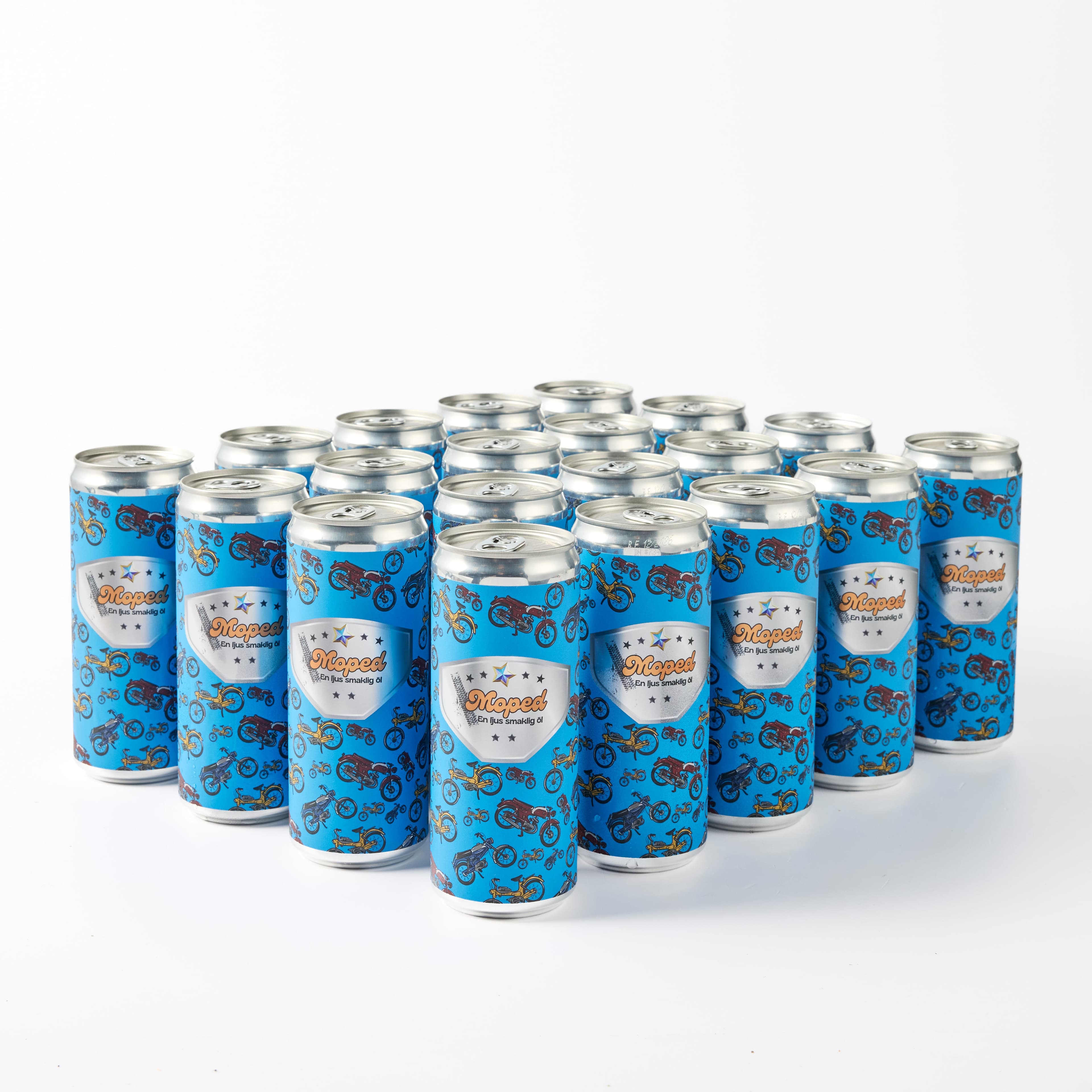 En platta Moped Öl - 24-pack