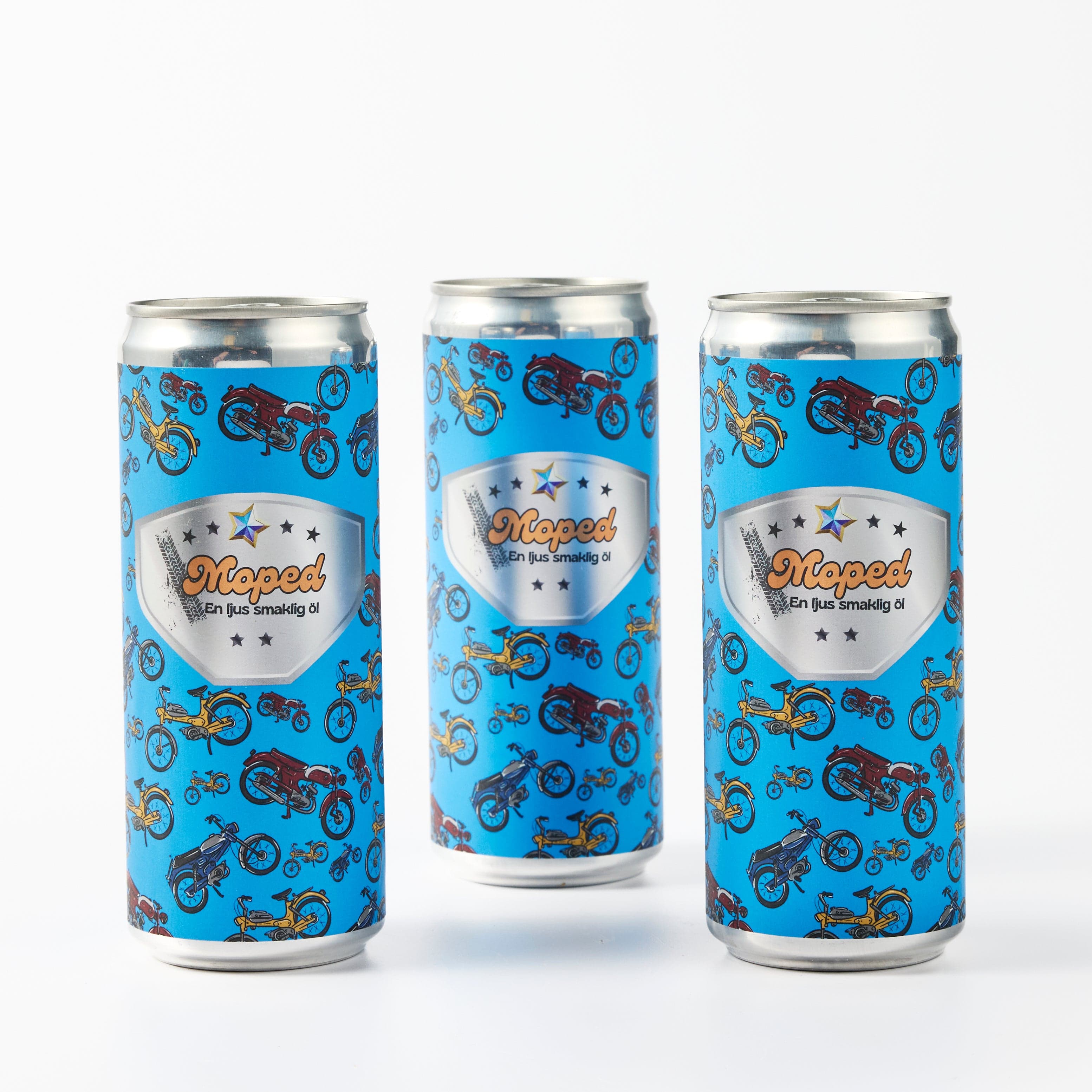 Moped 3-Pack - Smaklig ljus öl med lite beska just nu får du en extra öl vid köp av ett 3-pack
