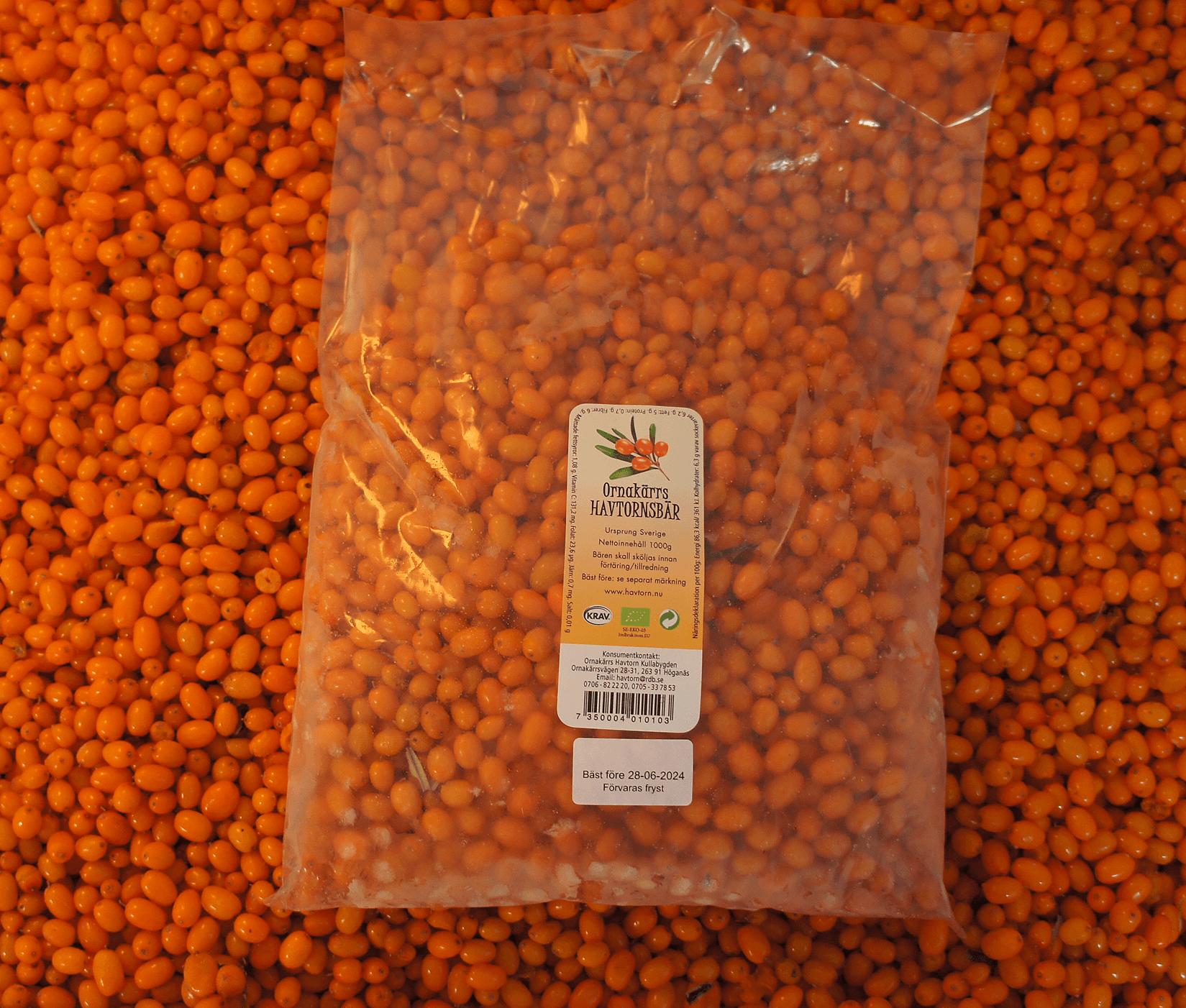 Havtorn - KRAV 1kg (FRYST)
