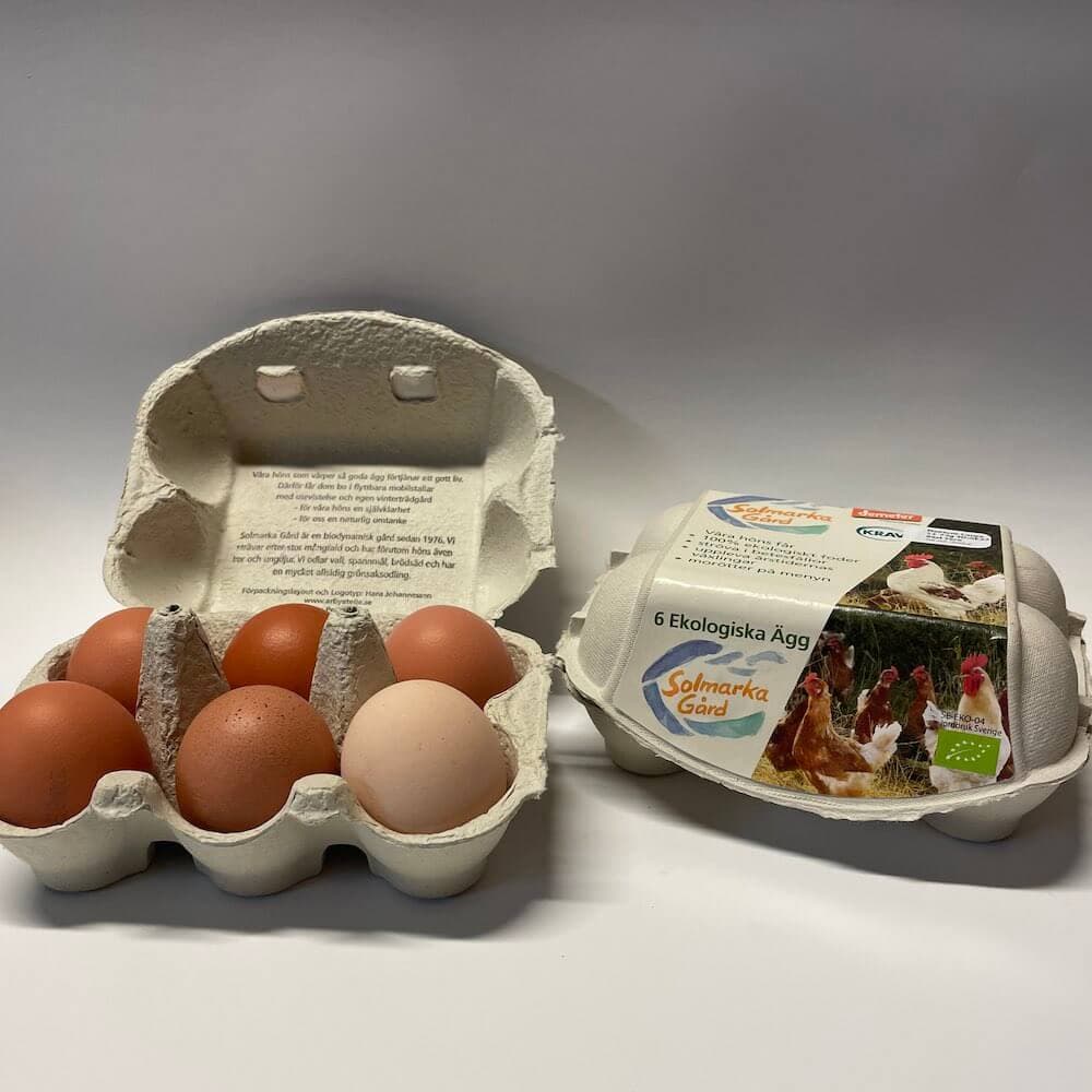 Ekologiska ägg 6-pack M/L