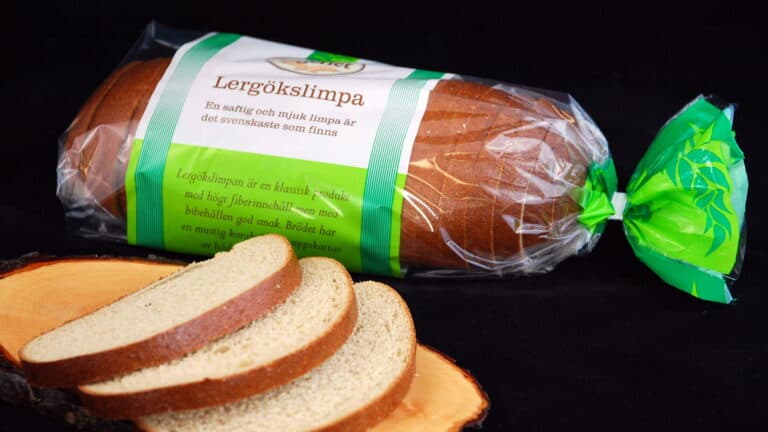 Lergökslimpa skivat