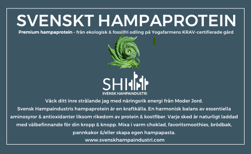 Svenskt hampaprotein 33g