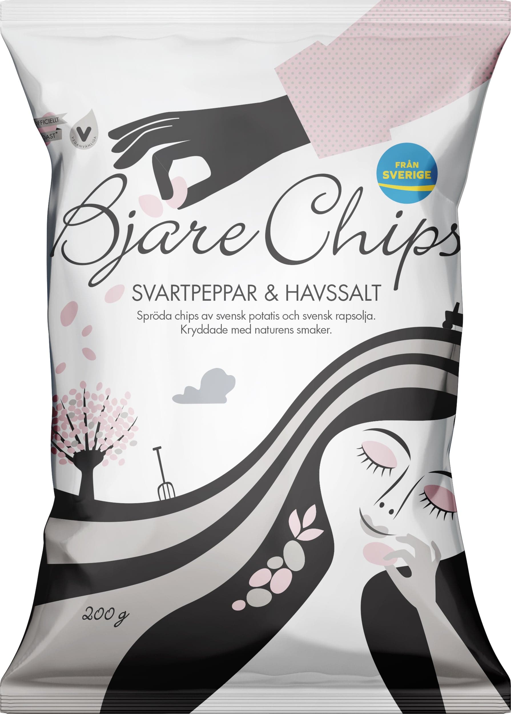 Chips - Svartpeppar & Havssalt 200g