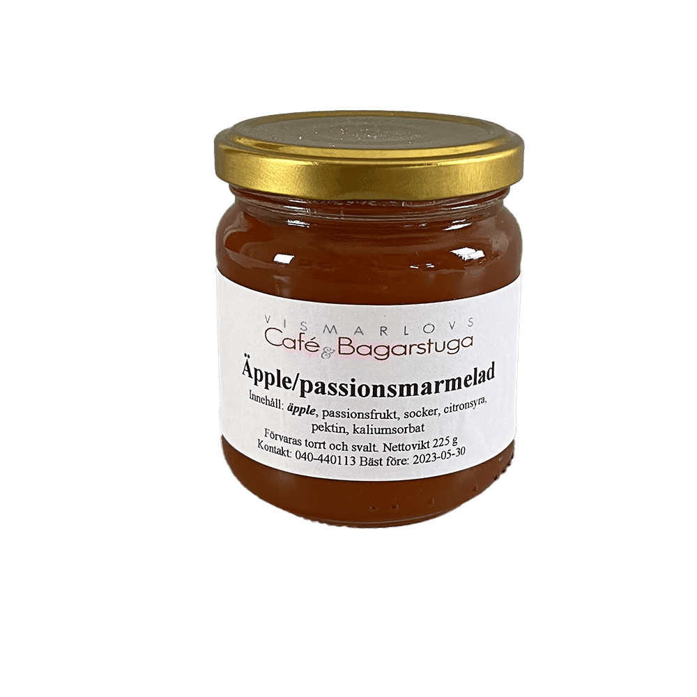 Äpple & passionsmarmelad 225g - Mylla Vismarlövs Café & Bagarstuga