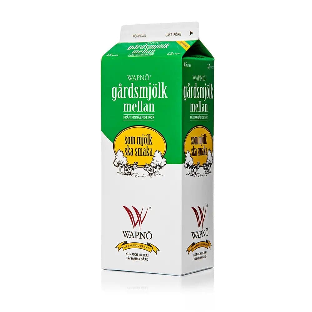 Gårdsmjölk mellan 1,5% 1,5L