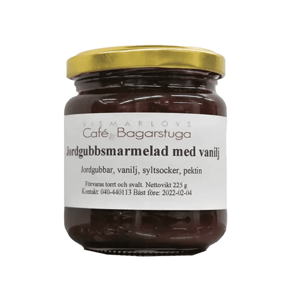 Jordgubbsmarmelad med vanilj 225g