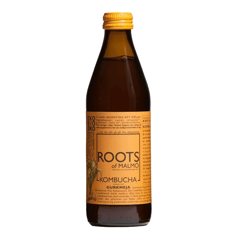 Kombucha - Gurkmeja EKO 33cl - Mylla Roots of Malmö