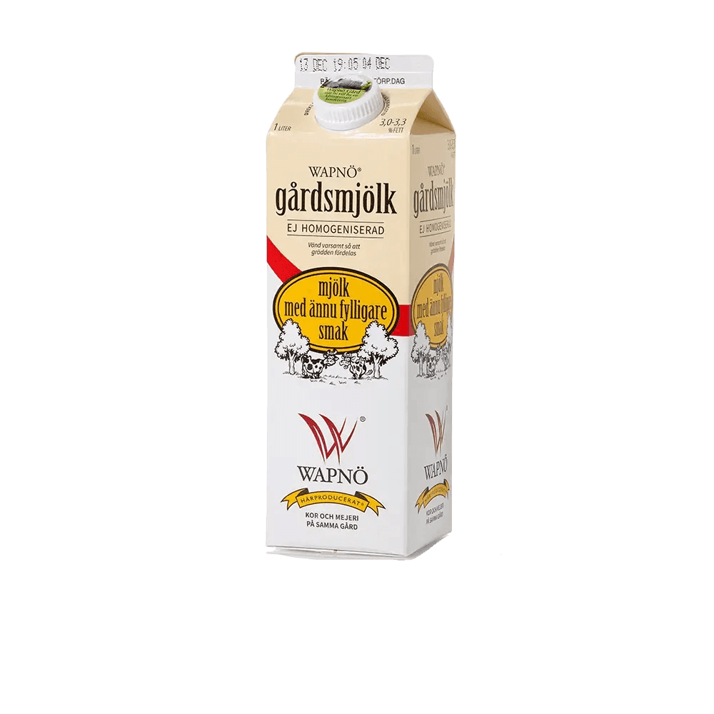 Ohomogeniserad mjölk 3,0-3,3% - Mylla Wapnö