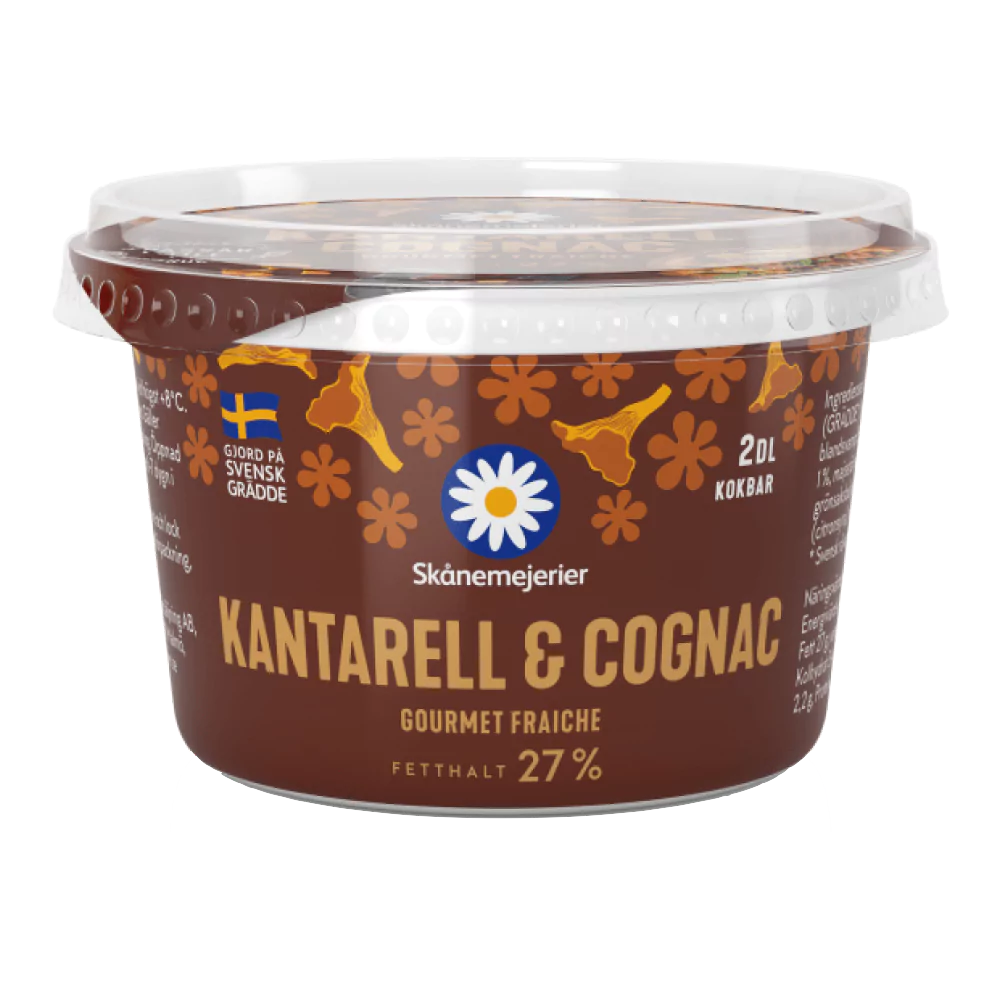 Crème Fraiche Kantarell & Cognac 32%