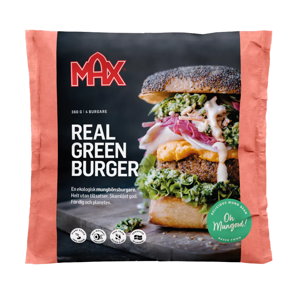Real Green Burger - Fryst