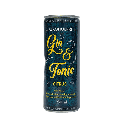 Gin & Tonic Citrus Alkoholfri 0,0% 25cl.