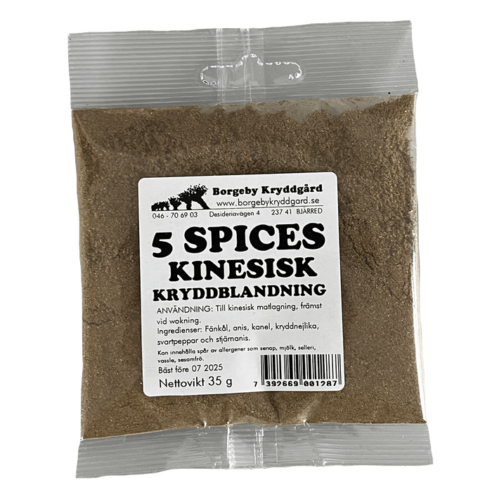 Five Spices (Kinesisk kryddblandning) 35g - Mylla Borgeby Kryddgård