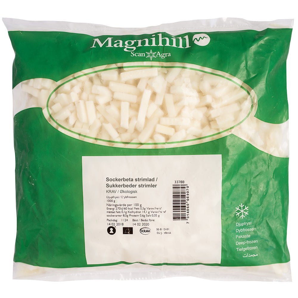 Sockerbeta Strimlad KRAV fryst 1kg - Mylla Magnihill